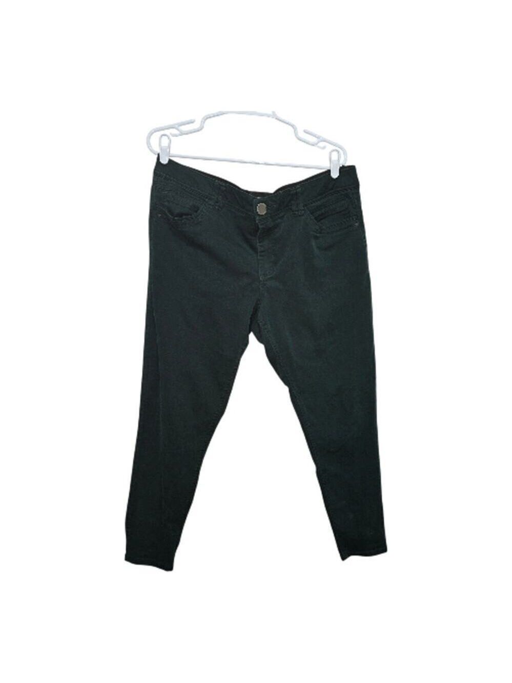 Democracy Ab Technology Skinny Ankle Jeans Dark Green Size 16